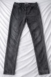 mod 721 high rise skinny premium grigio W 32 IT 42