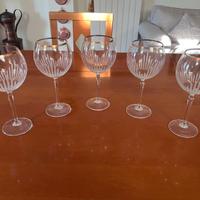 Set bicchieri/calici a tulipano vintage eleganti
