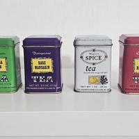 4 LATTINE DA TE' VINTAGE VUOTE JOHN WAGNER & SONS