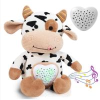 peluche mucca bambini neonati luci e suoni 