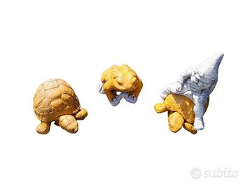 Tartarughe + Rana In Pietra Da Esterno - Giardino