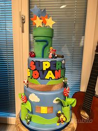 Torta scenografia Super Mario bros 94