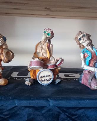 Jazz-Band trio .... statuine dipinte