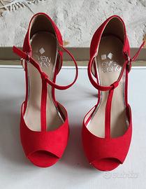 scarpe aperte con tacco 