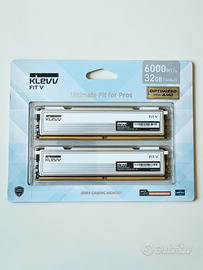 Klevv fit V Kit Ram DDR5 32GB 6000Mhz cl30 2×16GB