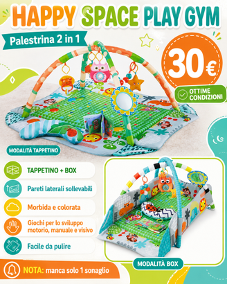 HAPPY SPACE PLAY GYM PALESTRINA 2 IN 1