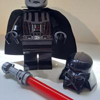 Lego RARISSIMA lampada torcia SW spada rossa