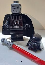 Lego RARISSIMA lampada torcia SW spada rossa