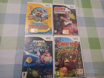 lotto 4 giochi nintendo wii completi in ITALIANO 
