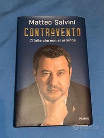 Libro “Controvento” di Matteo Salvini, autografato