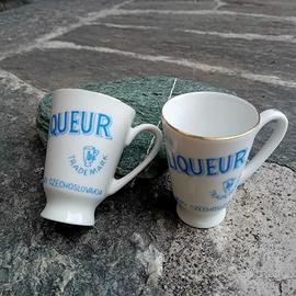 Jan Becher's Vtg  bicchierini  Czecoslovakia 