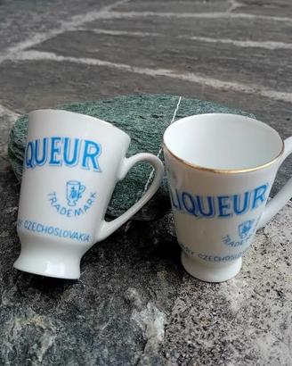Jan Becher's Vtg  bicchierini  Czecoslovakia 