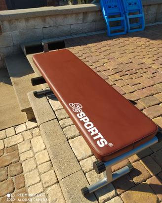 Panca piana palestra, casa, altezza regolabile.