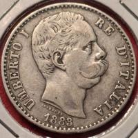 2 Lire 1883 Umberto I Regno d'Italia