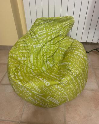 Furia Poltrona a sacco/Pouf Bean Big City VERDE