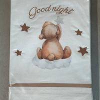 Set conpleto lenzuola per culla