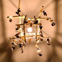 Lampadario conchiglie home made