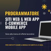 Programmatore Mobile App | Siti Web | Sistemista