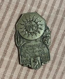 Medaglia spilla vintage 1934