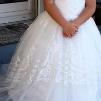 Abito da damigella/damina età 6 anni 110 cm