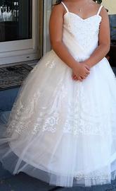 Abito da damigella/damina età 6 anni 110 cm