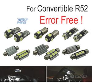 KIT 12 LAMPADE LED INTERNE PER MINI COOPER CABRIO 