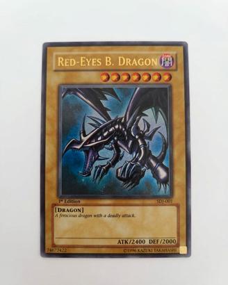 Carta Yu-Gi-Oh! Red-Eyes B. Dragon - SDJ-001 1st E