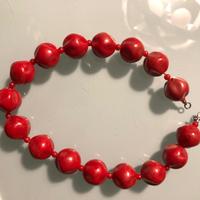 collana vintage rossa