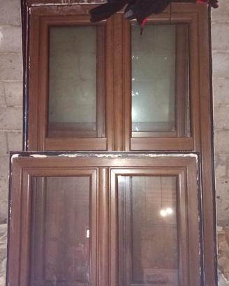  tre porte finestre e unA finestra in PVC com