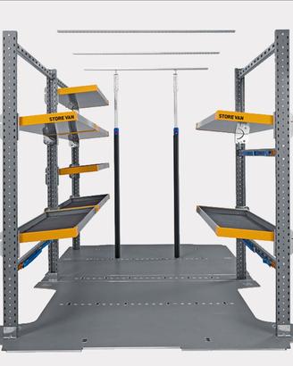 scaffali abbattibili furgone