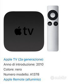 Apple TV seconda generazione