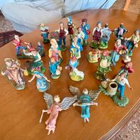 Presepio conn statuine in ceramica - anni '70