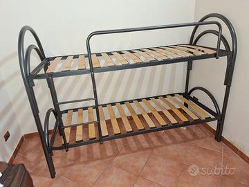 LETTI A CASTELLO NERI 200×80 ALTEZZA 165 CM