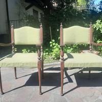 Sedie antiche coppia.