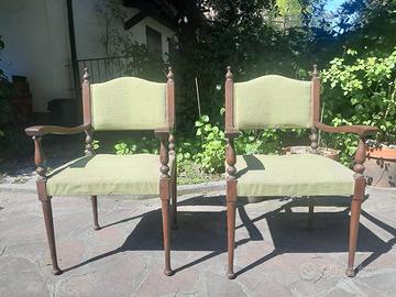 Sedie antiche coppia.