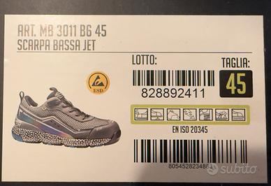 Scarpa antinfortunistica Sir Safety JET tg.45