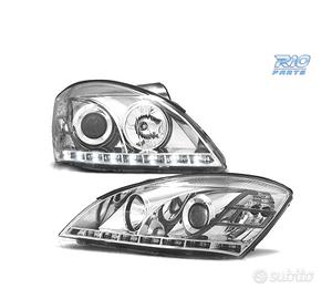 FARI PER KIA CEED 07-09 LUCE DIURNA FONDO CROMATO