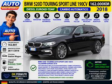 BMW 520 d TOURING SPORTLINE AUTO EURO6D CAMERA/NAV