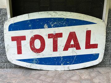 Insegna litografata vintage TOTAL Anni 60 190x120