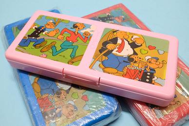 Astucci rigidi Popeye completi matite vintage Vipo