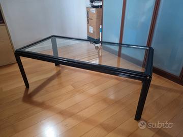 tavolino da salotto in acciao e vetro 
