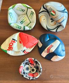 Set, lotto palloni da collezione varie marche