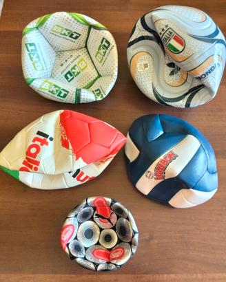 Set, lotto palloni da collezione varie marche