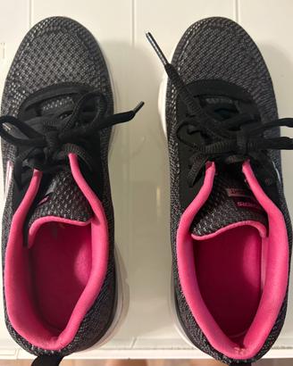 Skecher lite-weight 37 nere/rosa