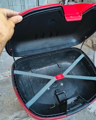 bauletto scooter givi grande 2 caschi con piastra 