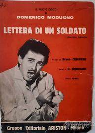Spartito Modugno - "Lettera di un soldato"