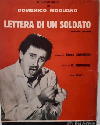 Spartito Modugno - "Lettera di un soldato"