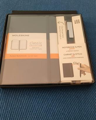 Notebook marca Moleskine + penna 