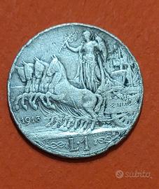 Moneta da 1 lira del 1913