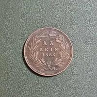 moneta 20 reis 1883  - portogallo